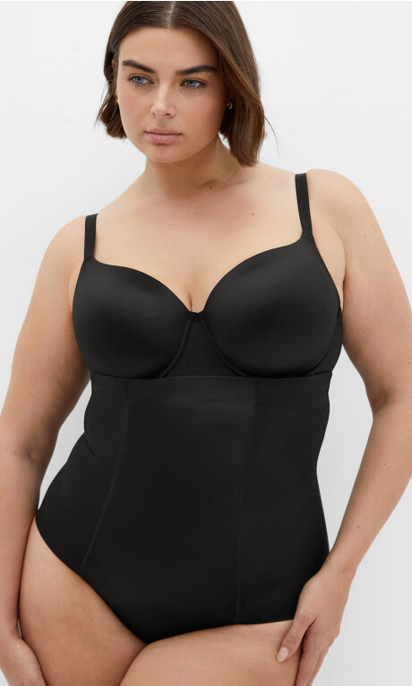 Plus Size Smooth & Chic Control Brief - black