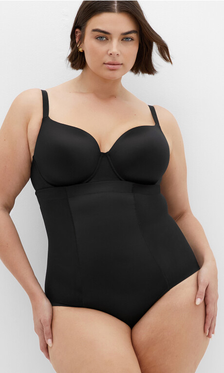 Plus Size Smooth & Chic Control Brief - black