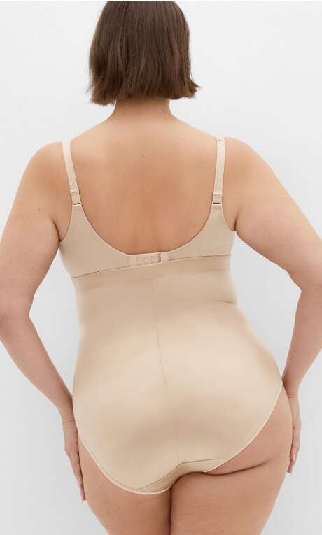 Plus Size Smooth & Chic Control Brief - latte