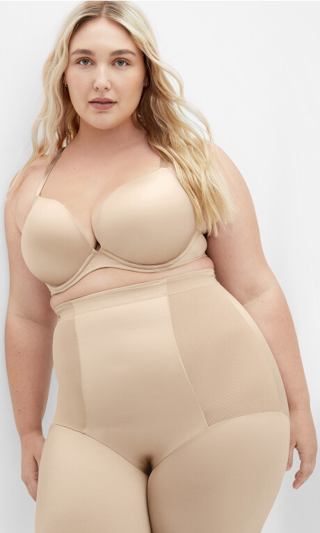 Smooth & Chic Thigh Shaper - latte Plus Size