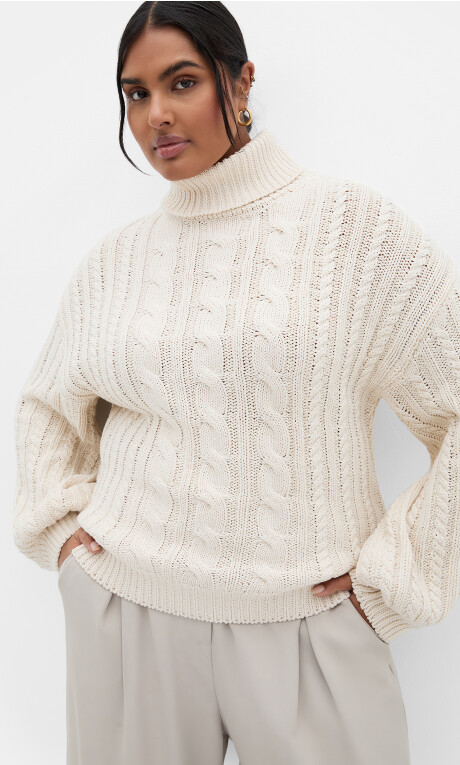 Plus Size Avah Jumper - creme