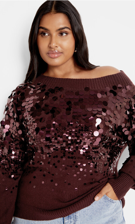 Braylin Jumper - oxblood Plus Size