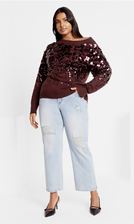 Braylin Jumper - oxblood Plus Size