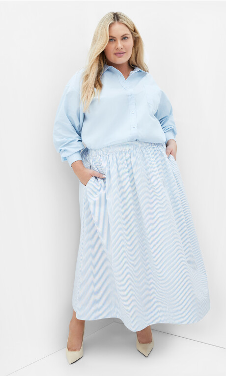 Kenia Shirt - ice blue Plus Size