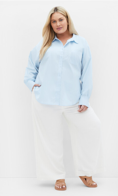 Kenia Shirt - ice blue Plus Size