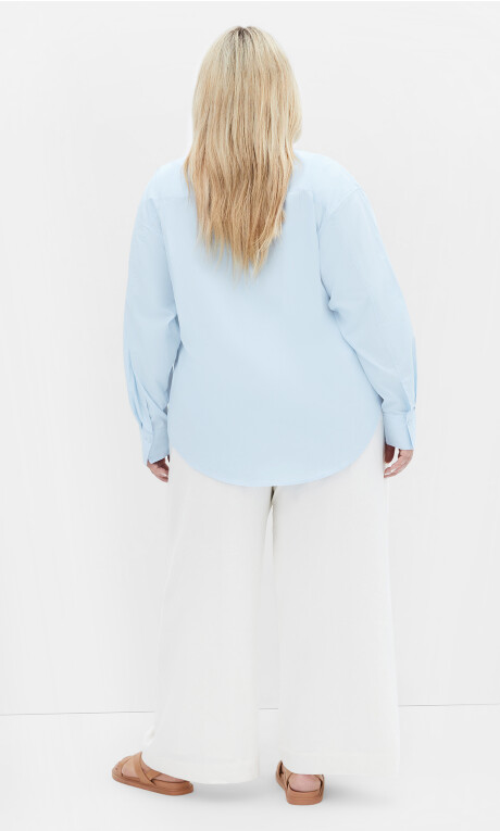 Kenia Shirt - ice blue Plus Size