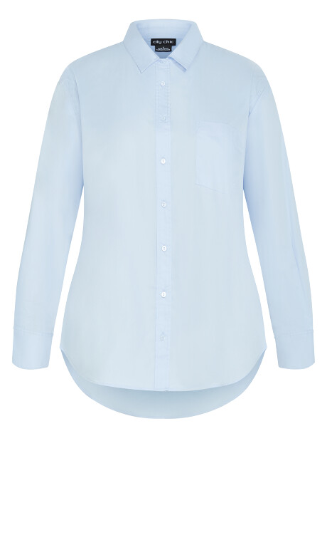 Kenia Shirt - ice blue Plus Size