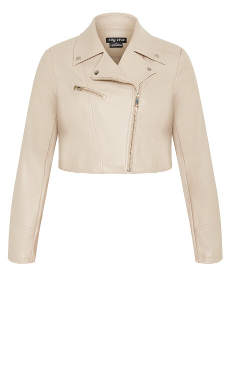 Amira Jacket - Latte Plus Size
