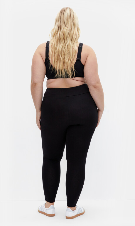 Shapely Wireless Sport Bra - black Plus Size