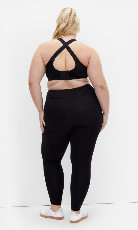 Shapely Wireless Sport Bra - black Plus Size