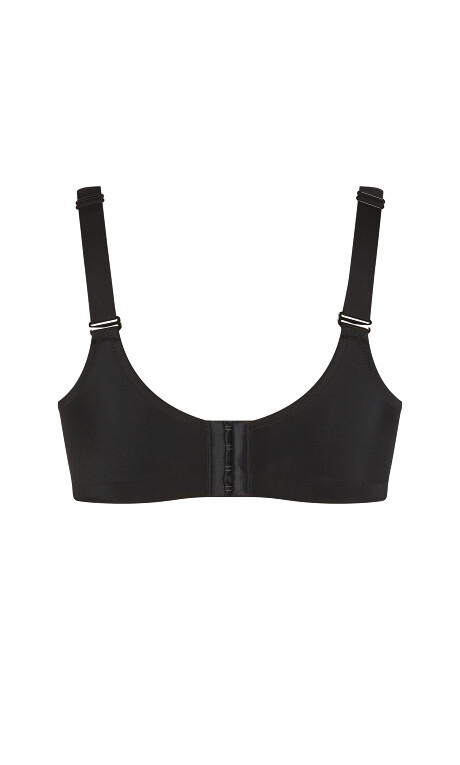 Shapely Wireless Sport Bra - black Plus Size