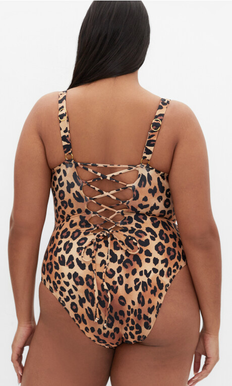 Vigo Print 1 Piece - animal Plus Size