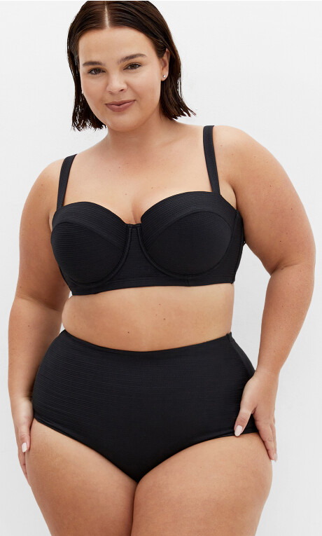 Maui Hi Waist Bikini Brief - black Plus Size