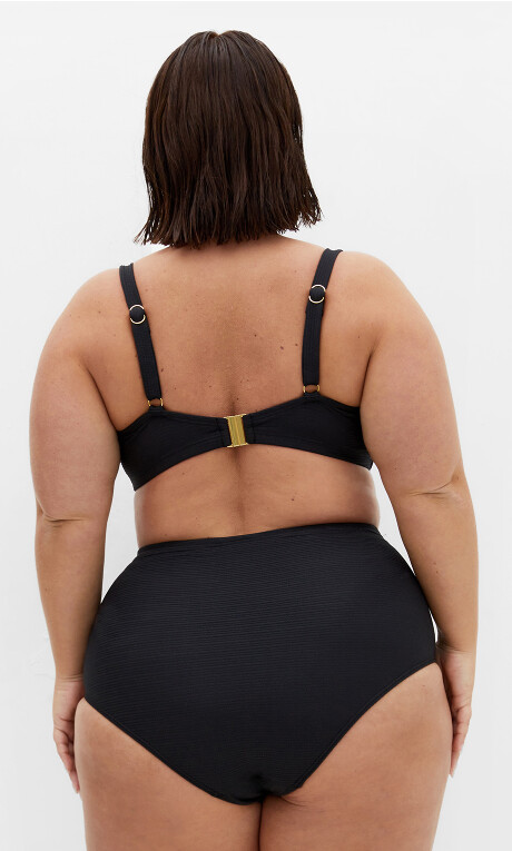 Maui Hi Waist Bikini Brief - black Plus Size