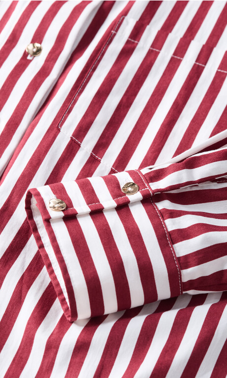 Plus Size Shirt Lilia Stripe - Cherry Stripe (UPDATED)