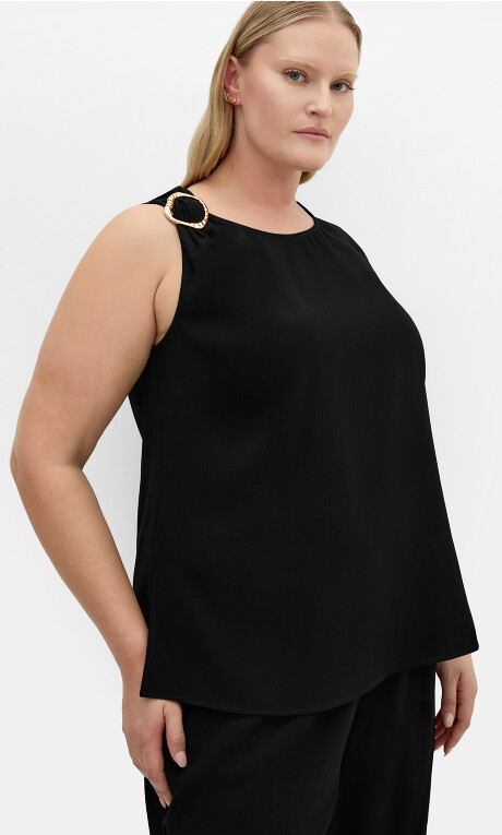 Plus Size Kehlani Sleeveless Top - black (UPDATED)