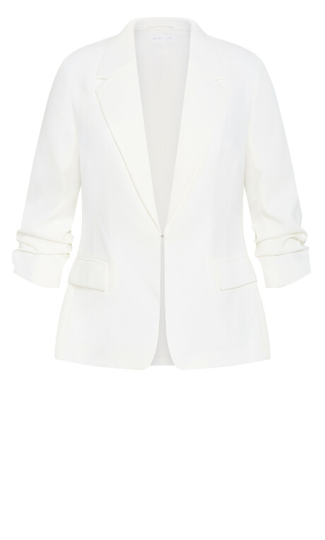 Plus Size Abbie Blazer - ivory (UPDATED)