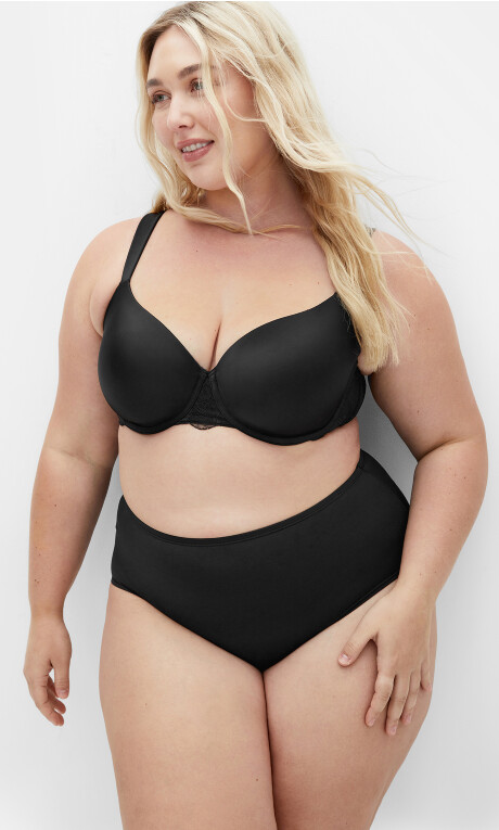 Sexy Glam T-Shirt Bra - black Plus Size