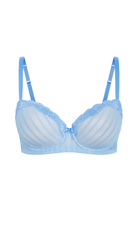 Fifi Contour Bra - blue topaz Plus Size