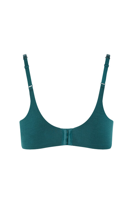 Plus Size Smooth & Chic Cotton T-Shirt Bra - teal