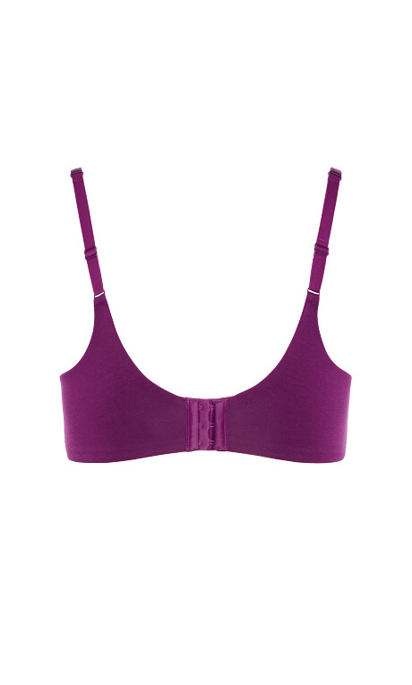 Plus Size Smooth & Chic Cotton T-Shirt Bra - Purple Iris
