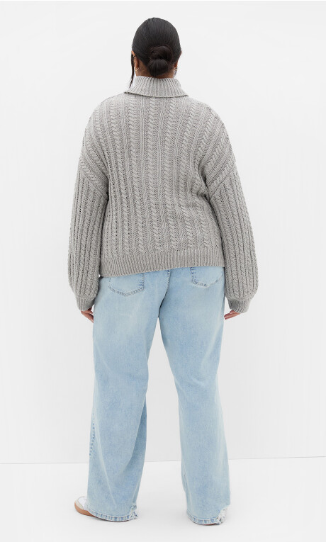 Plus Size Avah Jumper - Silver Marle