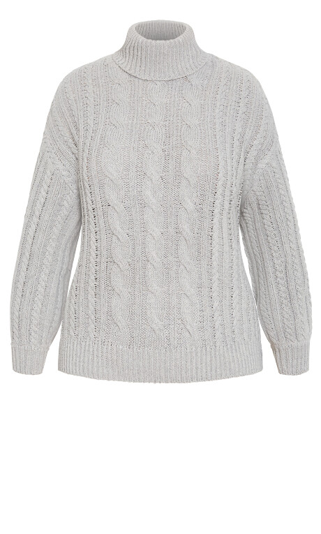 Plus Size Avah Jumper - Silver Marle