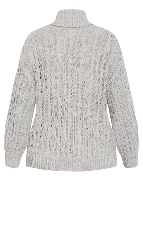 Plus Size Avah Jumper - Silver Marle