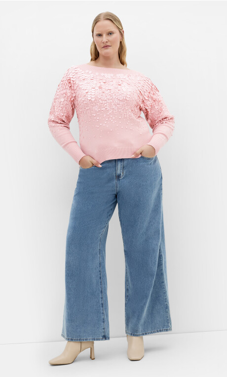 Plus Size Braylin Sequin Jumper - Blush
