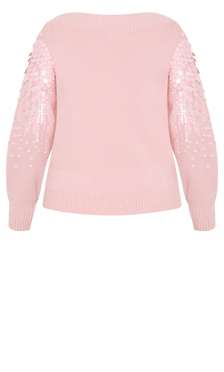 Plus Size Braylin Sequin Jumper - Blush