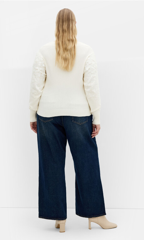 Plus Size Braylin Sequin Jumper - ivory