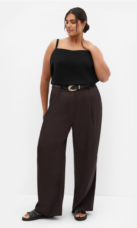 Plus Size Rylie Pant - Chocolate