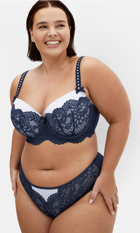 Leyla Contour Bra - french navy Plus Size