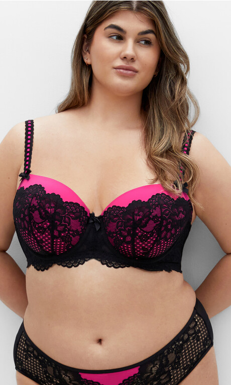 Leyla Contour Bra - hot pink Plus Size