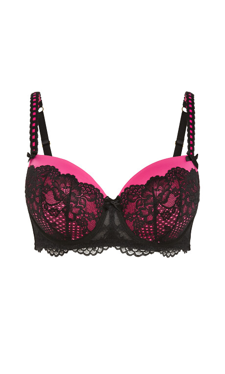 Leyla Contour Bra - hot pink Plus Size