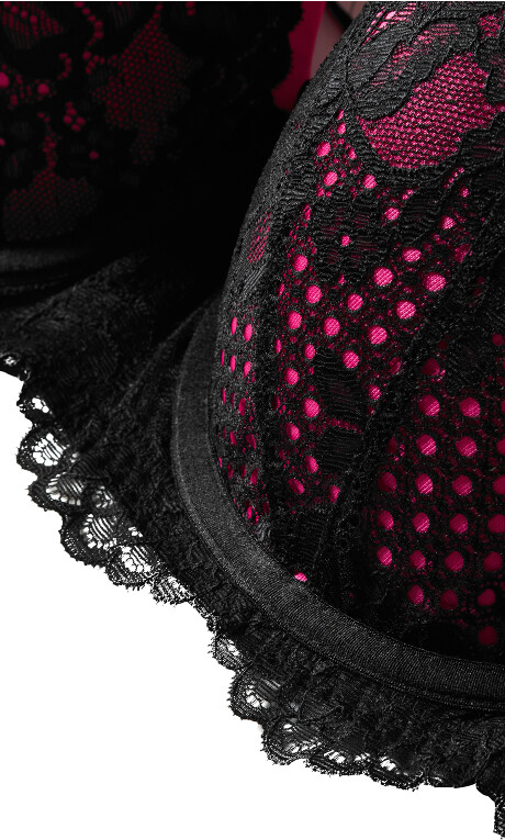 Leyla Contour Bra - hot pink Plus Size