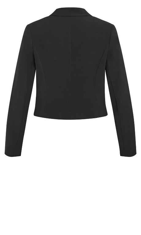 Karter Crop Jacket - black Plus Size