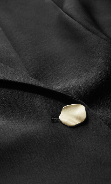 Karter Crop Jacket - black Plus Size