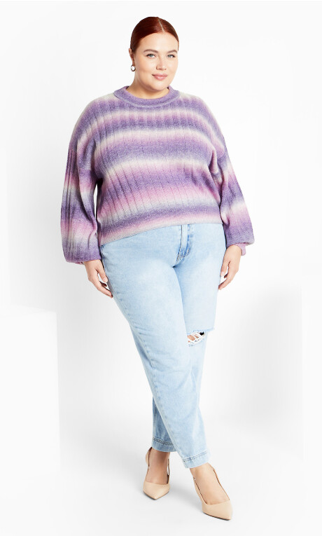 Shay Jumper - lilac Plus Size