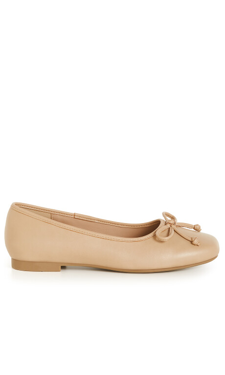 Ella Ballet Flat - almond Plus Size
