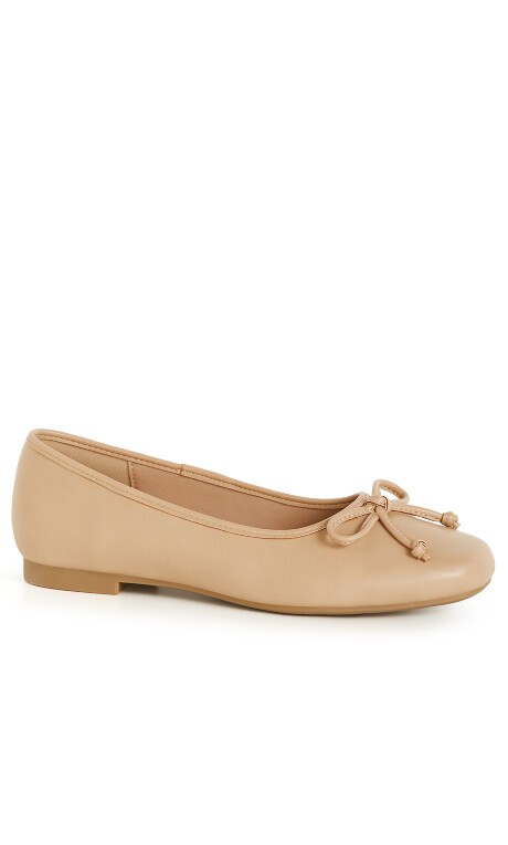 Ella Ballet Flat - almond Plus Size