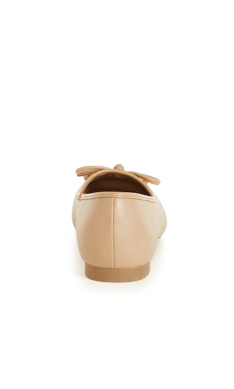 Ella Ballet Flat - almond Plus Size