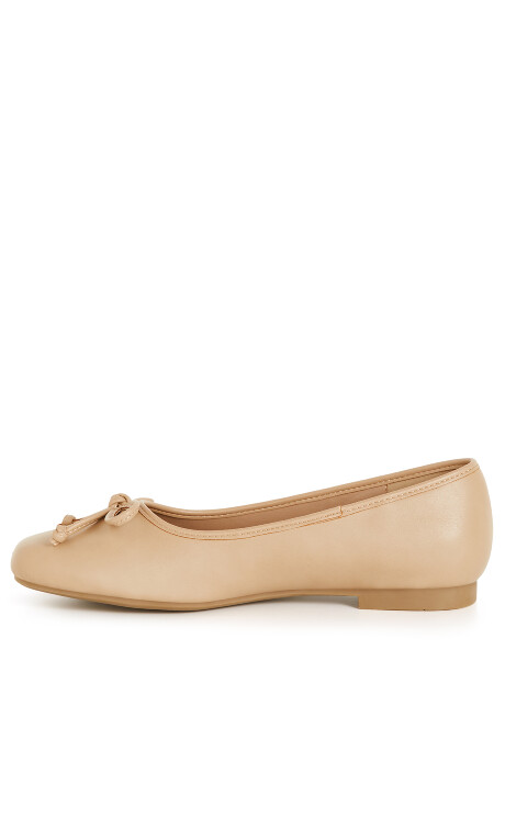 Ella Ballet Flat - almond Plus Size