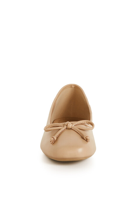 Ella Ballet Flat - almond Plus Size