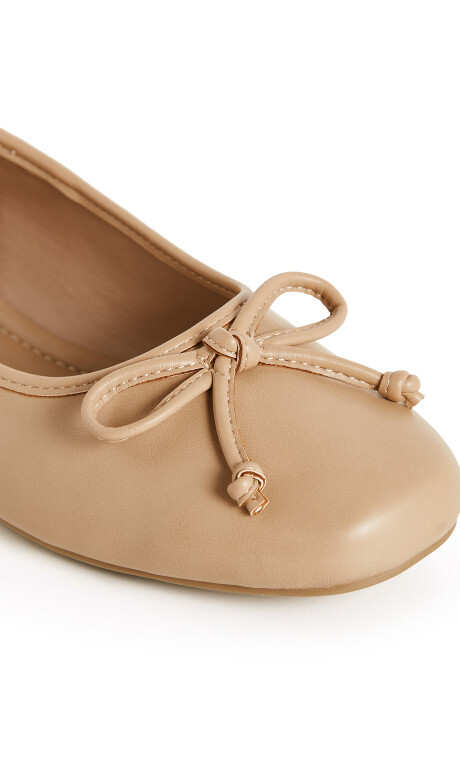 Ella Ballet Flat - almond Plus Size