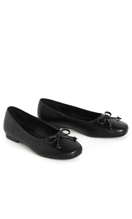 Ella Ballet Flat - black Plus Size