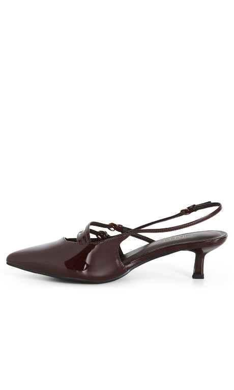 Plus Size Wide Fit Novah Heel - Chocolate