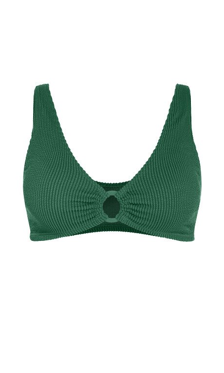 Avalon Bikini Top - green Plus Size