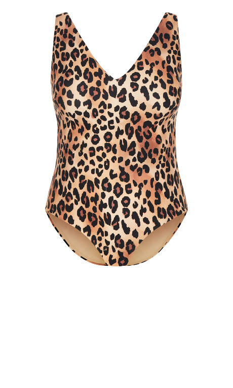 Vigo Print 1 Piece - animal Plus Size