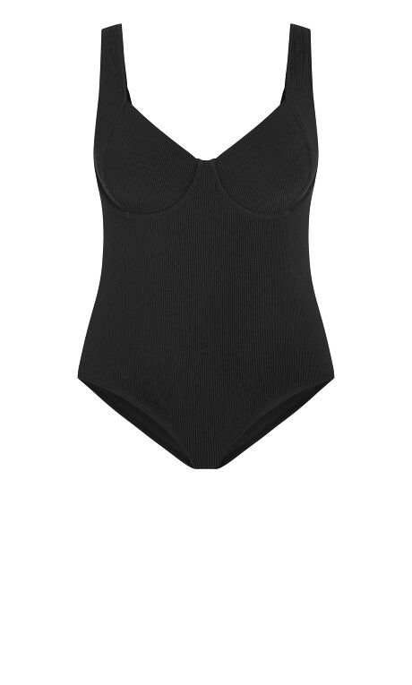 Corfu Underwire 1 Piece - black Plus Size